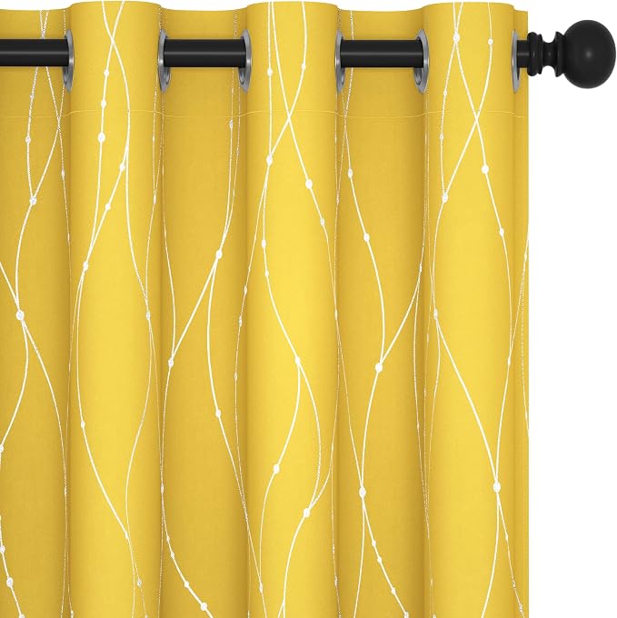 Deconovo Blackout Curtains 108 Inches Long, Thermal Insulated Soundoroof Curtain by Deconovo