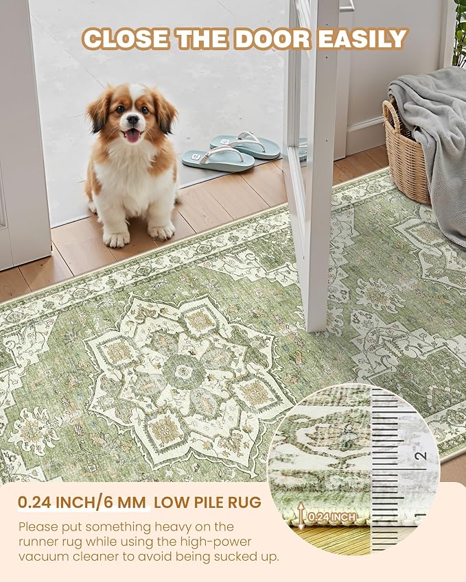 Runner Rug 2x6, Non Slip Washable Rugs - Image 6
