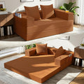COMAX Futon Sofa Bed, 4‑in‑1 Convertible Sofa Bed, Folding Boneless Couches by COMAX