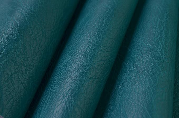 Wento Thick Half Yard Faux Leather Fabric Soft Skin Grain PU Leather - Image 2
