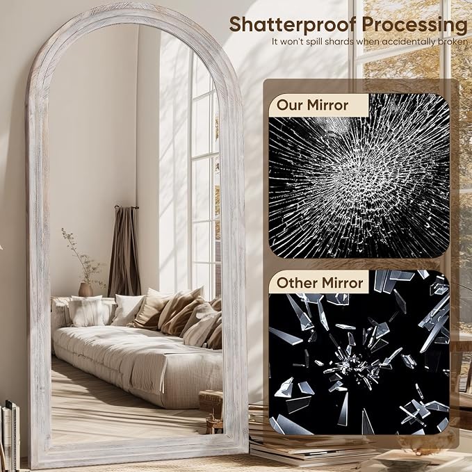 Full Length Mirror, Oversized Stand Up Mirrors Large Wall Mirrors, Wall Mounted - Image 5