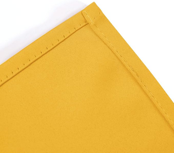 LEMOMO Yellow Blackout Curtains/52 x 108 Inch/Set of 2 Panels Thermal Insulated - Image 8