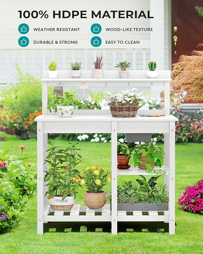 SERWALL Outdoor Potting Bench - Image 7