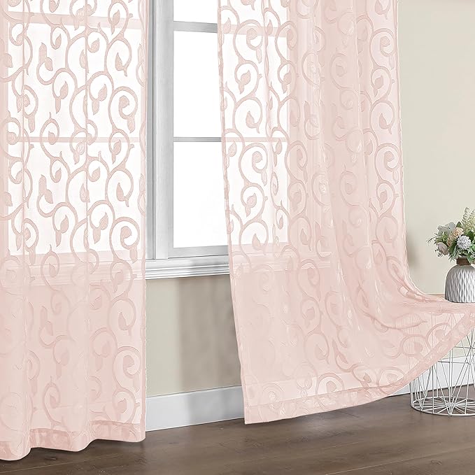 OWENIE Furman Sheer Curtains 84 inches Long - Image 6