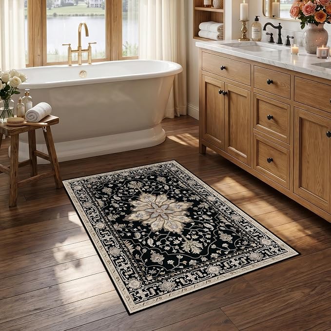 RELEANY Area Rugs 2'6"x4' Kitchen Rugs Entry Rug Small Rugs by RELEANY