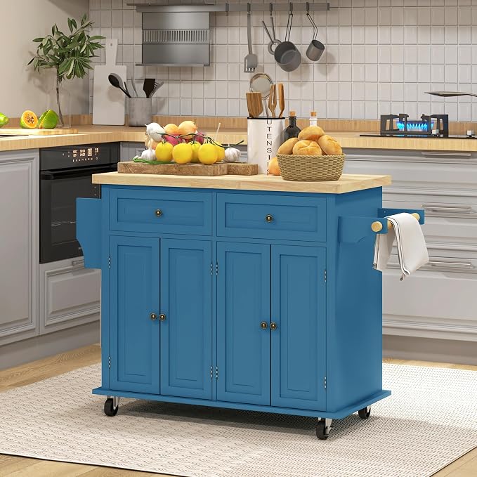 HOMCOM Kitchen Island Cart - Image 2