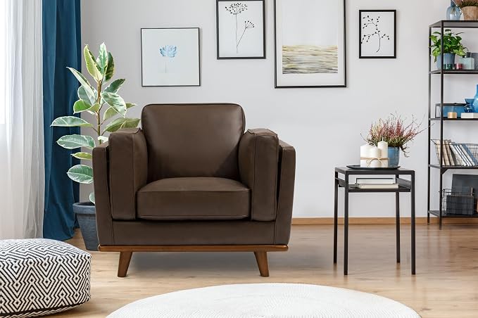 Valencia Artisan Full Leather Accent Chair 41.5” | Pure Full Italian Nappa - Image 2
