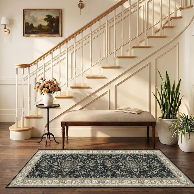 RELEANY Area Rugs 2'6"x5' Runner Rug Non Slip Washable - Image 2