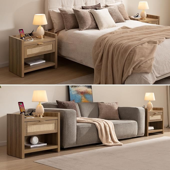 SICOTAS Night Stand Set of 2 Nightstands - Image 8