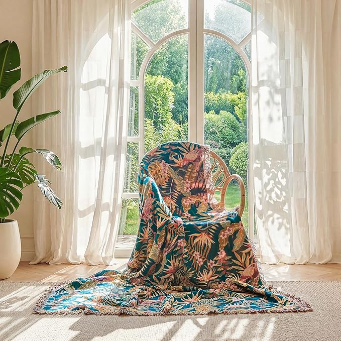 LUTBM Boho Throw Blanket for Couch Sofa Chair Cotton Summer Blankets for - Image 5