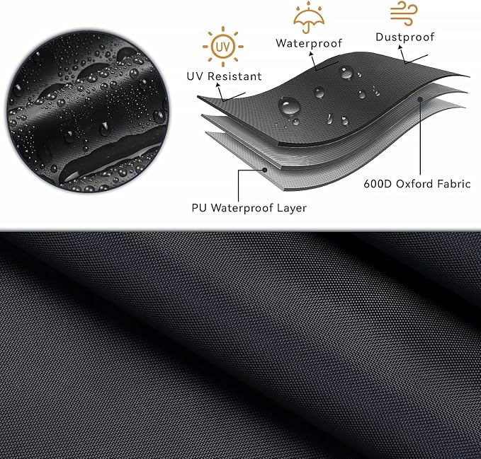 Chaise Lounge Covers, 2 Pack Waterproof Outdoor Lounge Chair Covers - Image 3