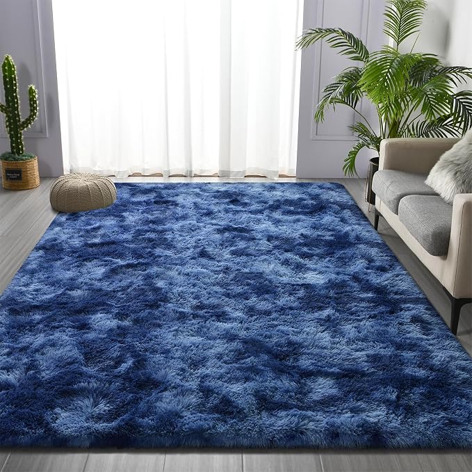 Deerhoo Large Shag Area Rugs 6 x 9, Plush Fuzzy Rugs - Image 2