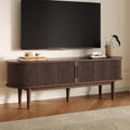 LINSY HOME 58" Fluted TV Stand for TVs up to 65 Inch, Mid Century Modern by LINSYHOME