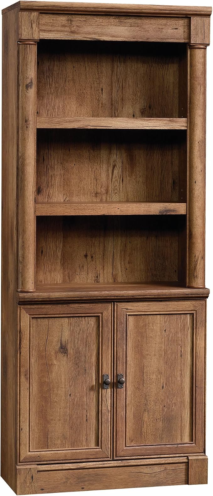 Sauder Palladia Bookcase with Doors, Library Bookcase, Vintage Oak Finish by SAUDER%C2%AE