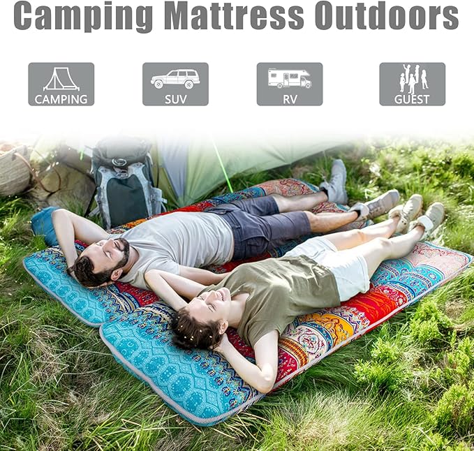 MAXYOYO Bohemian Floor Cot Mattress, Japanese Floor Mattress Narrow Twin Futon - Image 4