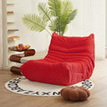N&V Fireside Mid Century Armless Floor Sofa, Soft Premium Corduroy Floor Lounge by NV