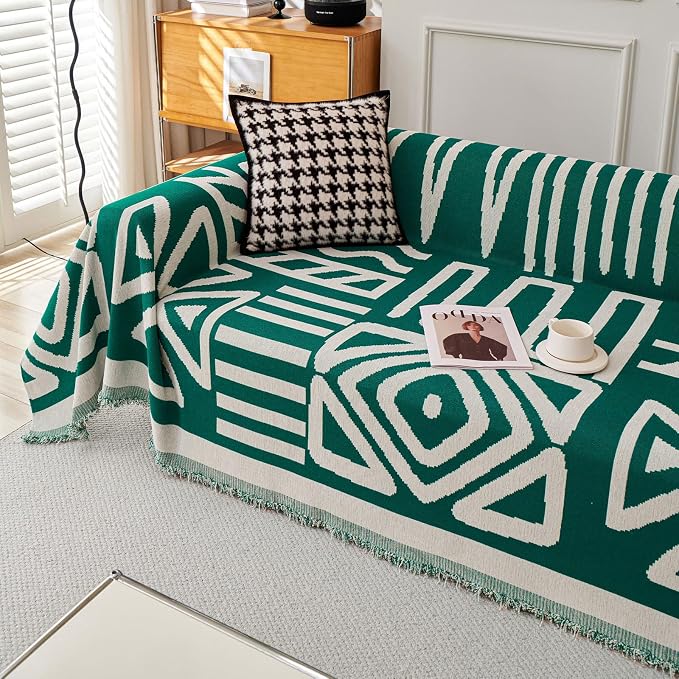 VClife Bohemian Sofa Cover for Dog, Anti-Slip Cooling Cotton Chenille Couch - Image 6