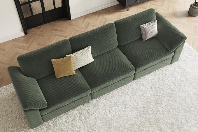 EASE MOOSE Sectional Modular Sofa, Comfty 3 Seat Cloud Couch, FSC Certified - Image 3