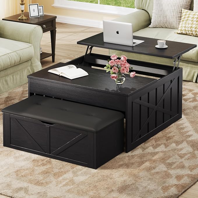 HUAHUU Coffee Table, 31.5 Lift Top Coffee Tables by HUAHUU