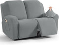 TAOCOCO Recliner Loveseat Slipcover, 6 Pieces Dual Recliner Sofa Covers by TAOCOCO