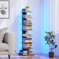 TUTOTAK Narrow Bookshelf, 8-Tier Bookcase by ChoosetutotakFurnitureBuildYourCozyHome