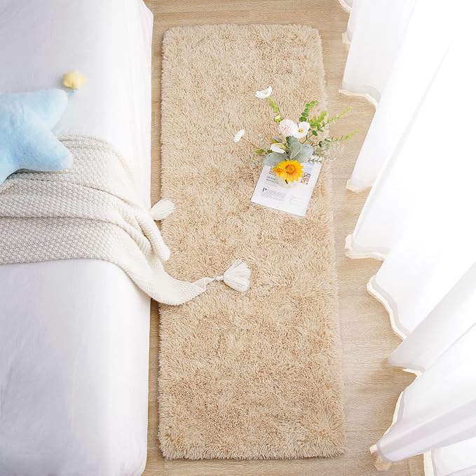 Chicrug Soft Runner Rugs for Bedroom Living Room Plush Fluffy Rug 2x5 Feet - Image 5