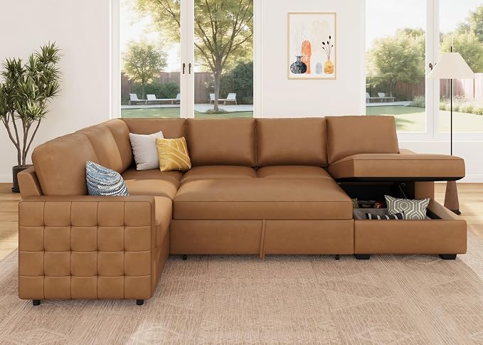 HONBAY Sleeper Sectional Couch - Image 7