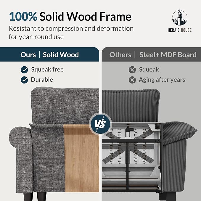 HERA'S HOUSE 2 Pieces Modular Sectional Sofa Sets, Oversized Couch Set - Image 8