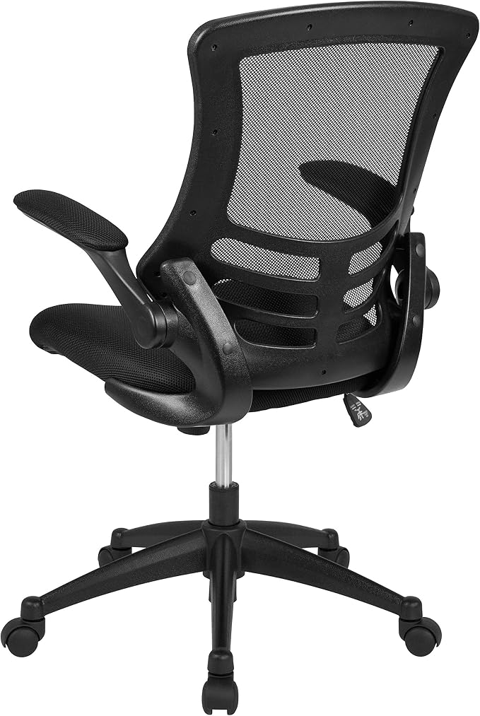 Flash Furniture Kelista Mid-Back Black Mesh Swivel Ergonomic Task Office Chair - Image 7