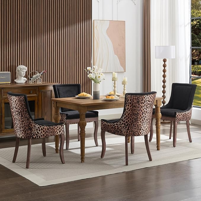 Modern Dining Chairs Set of 4, High Back Dining Chairs Side Chairs - Image 2