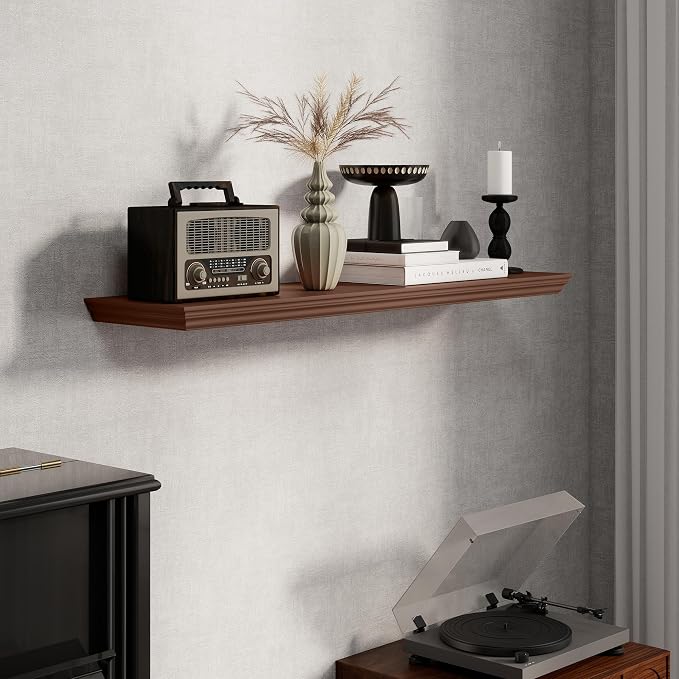 Fun Memories Floating Shelves 40 Inch Long, 9.3 Inch Deep Classic Crown Molding - Image 5