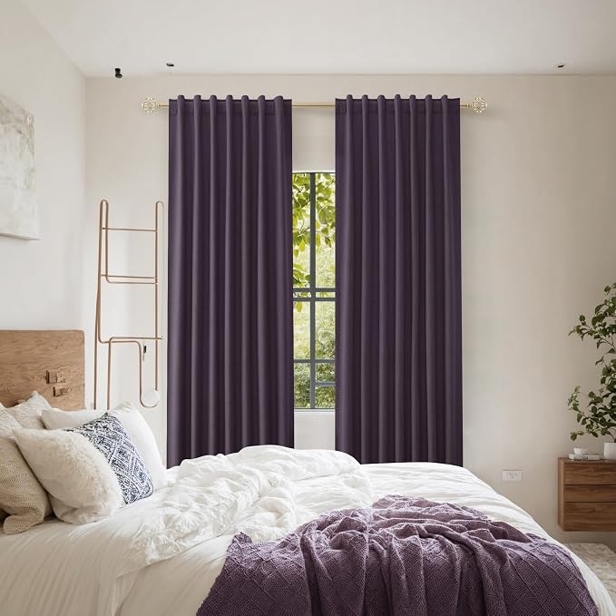 Guken 100% Blackout Curtains 84 Inch Length 2 Panels Set - Image 8