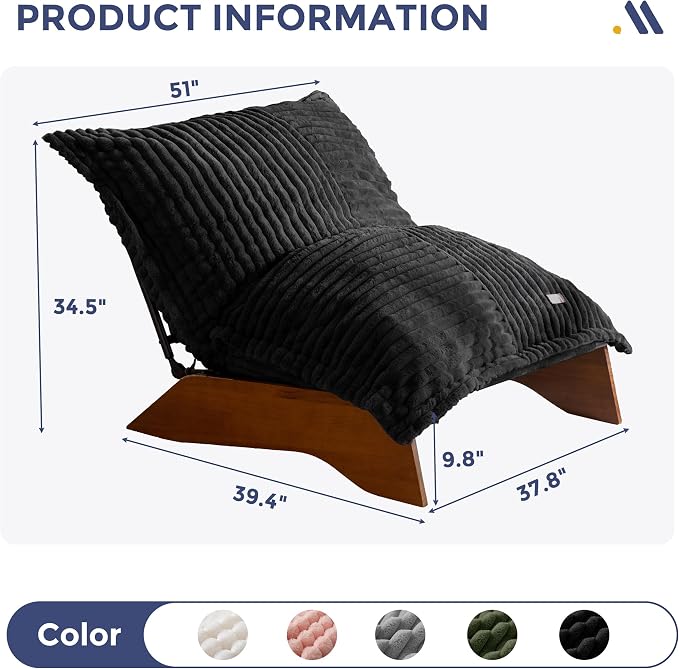 MAXYOYO Adjustable Living Room Chair, 3-Position Bean Bag Chair - Image 2