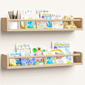 upsimples 2 Pack Nursery Book Shelves, 23.6 Inch Floating Bookshelves by upsimples