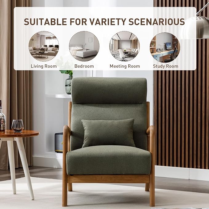 ANJ Mid Century Modern Accent Chair - Image 6