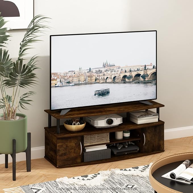 Furinno Jaya Entertainment Center Stand Unit/TV Desk - Image 2