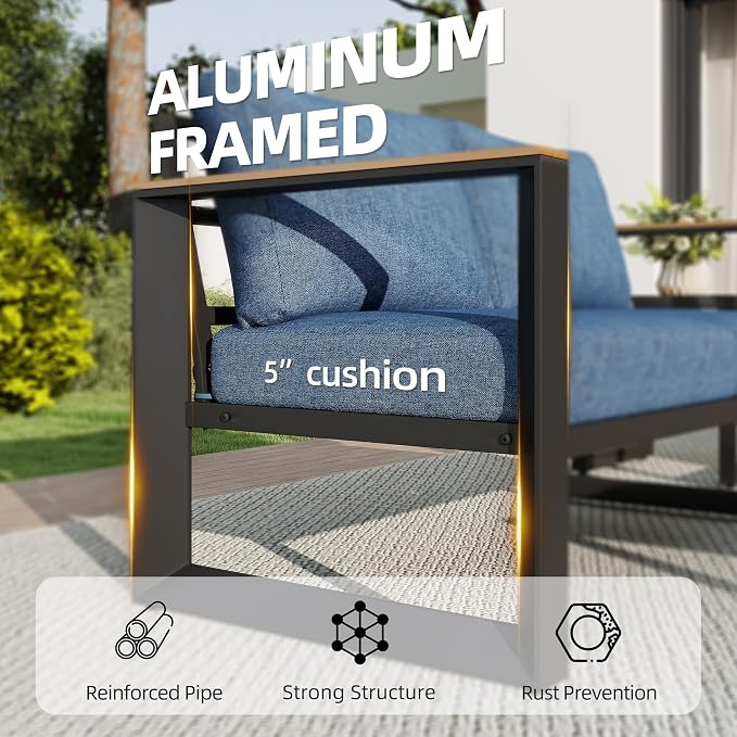 Aluminum Patio Furniture Set - Image 4