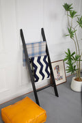 Blanket Ladder for Living Room and Bedroom, 4ft 4-Tier Wall Leaning Laminate by RELODECOR