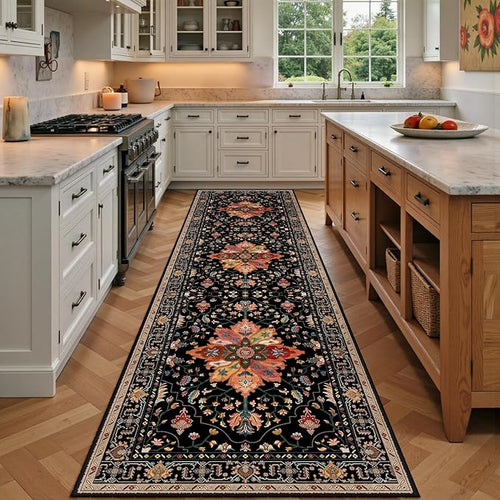 Area Rugs 3'x9' Runner Rug Non Slip Washable by RELEANY