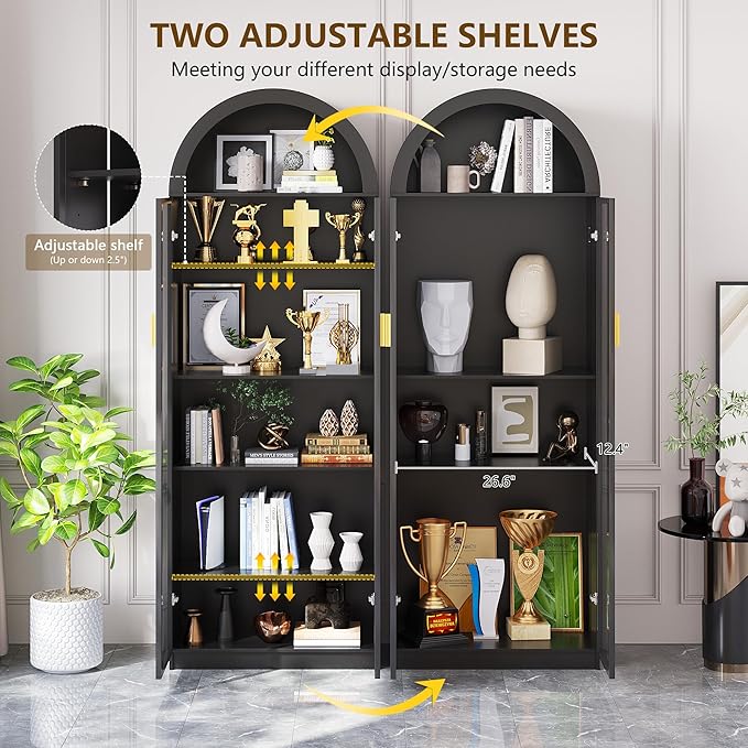 FREDEES Arched Display Cabinet - Image 5