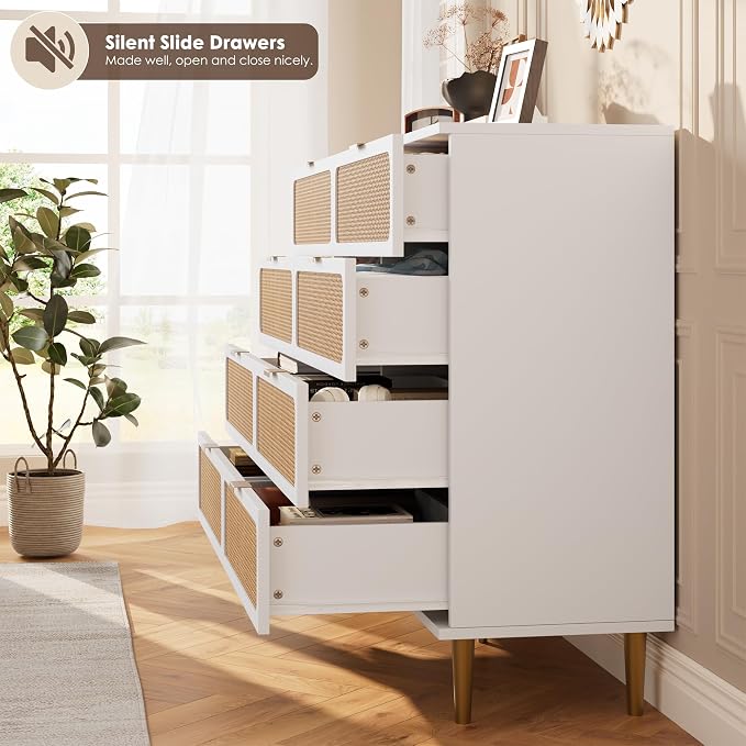 GarveeHome Rattan 8 Drawer Dressers - Image 6