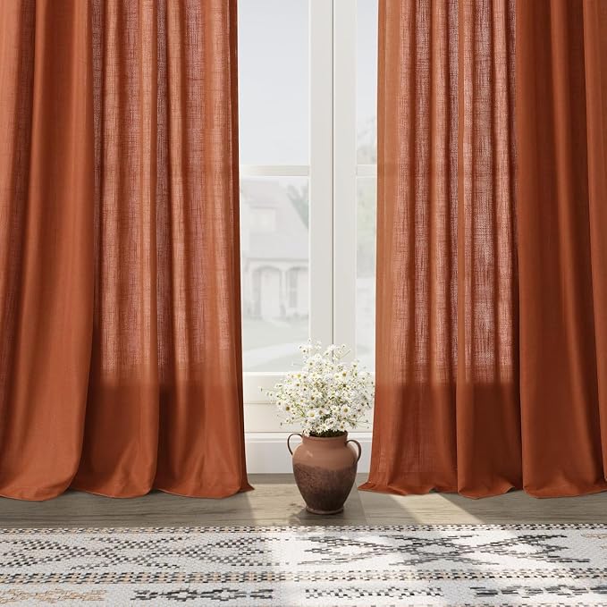Nanspring Extra Wide Linen Curtains - Image 5