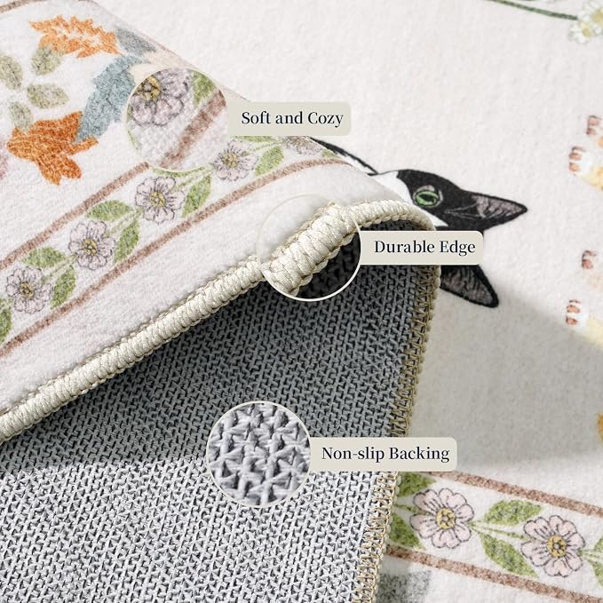 3x7 Washable Kitchen Runner Rug - Image 3
