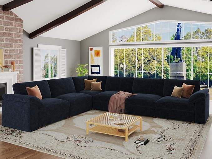 EASE MOOSE Oversized L Shape Sectional Couch, Extra Large Deep seat Gray - Image 3