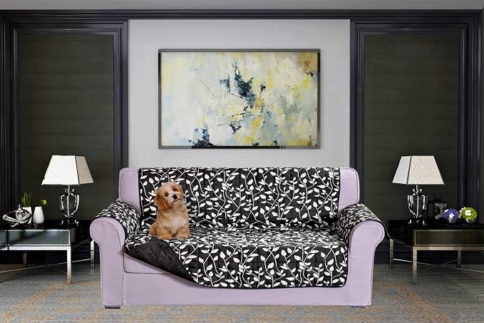 Elegant Comfort Quilted Furniture Protectors Solid and Printed Design by ELEGANTCOMFORT