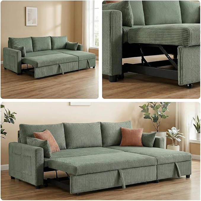 Queen Sleeper Sofa, Convertible Sofa Bed - Image 8