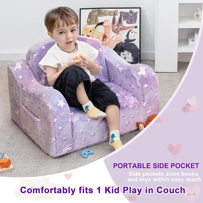 Airpanda Comfy Toddler Couch and Chair - Image 3