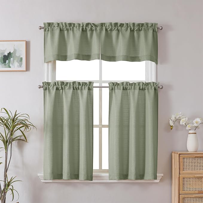 Chyhomenyc Light Green Short Curtain Valance - Image 2