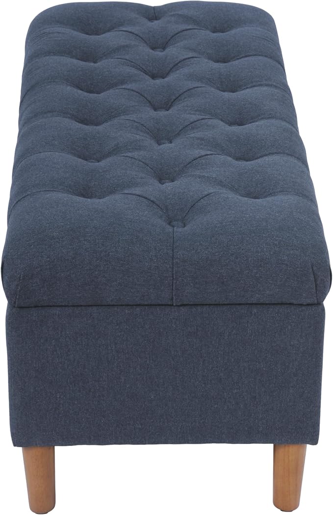 Homepop Home Decor | Tufted Ainsley Button Storage Ottoman Bench - Image 8