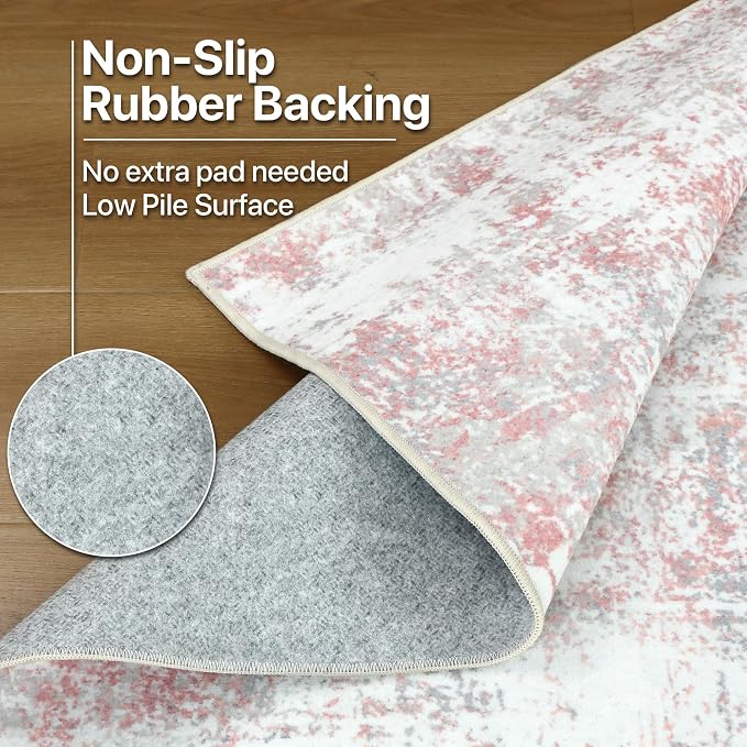 Area Rugs 9x12 for Living Room Bedroom, Modern Abstract Machine Washable Rug - Image 8